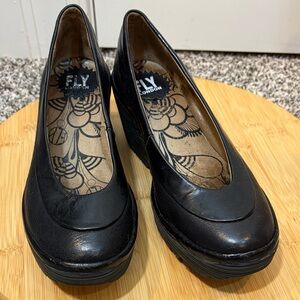 Fly London Women's Black Platform Shoes